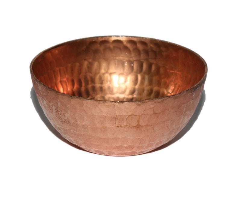 Daddy Shoppe Handmade Hammered Copper Tea Light Holder Set of 3 Votive Holders -2.5X1 DH inches Party Decoration - Image 2